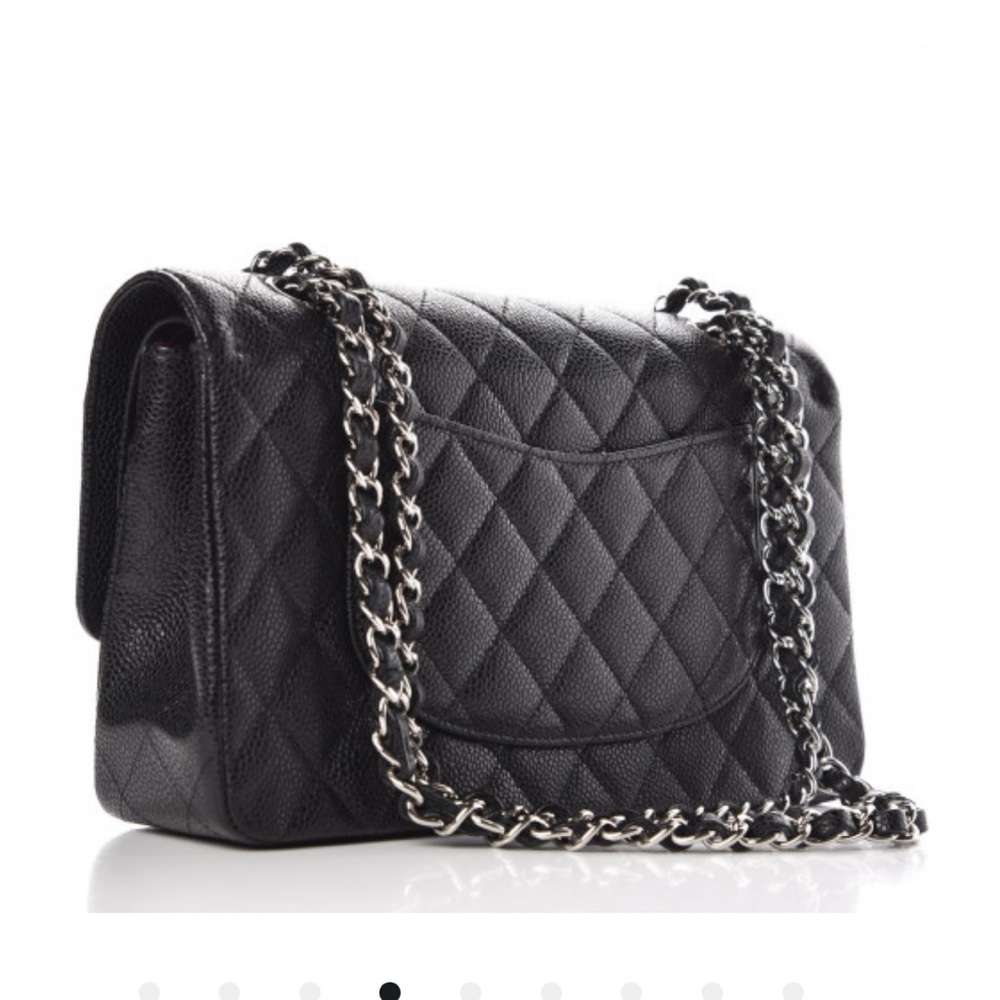 Authentic CHANEL Caviar Medium Double Flap Bag - Picture 4 of 8